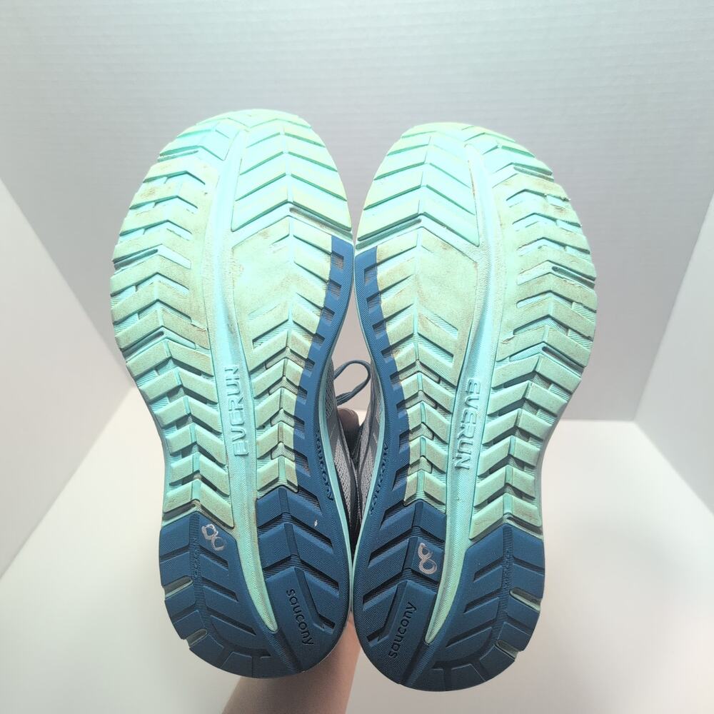 Saucony Omni Iso 2 Everun Running Ocean Blue Silver Shoes Women's 10 - Picture 7 of 8